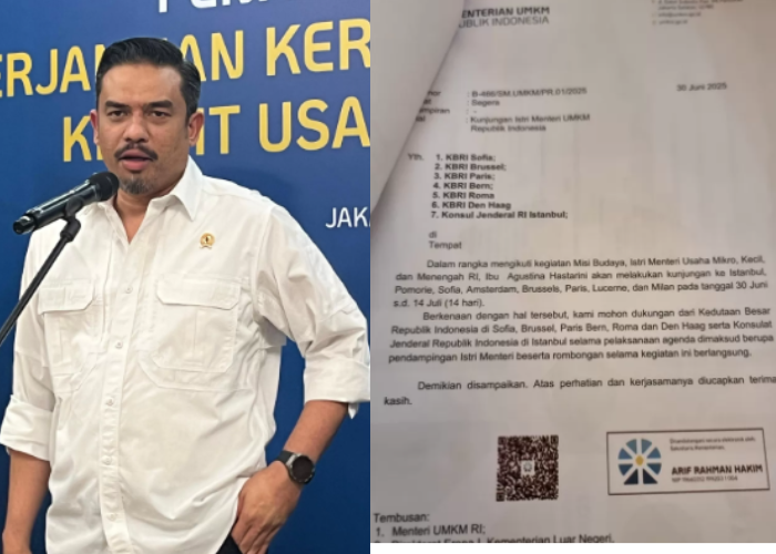 Surat Menteri UMKM Minta Fasilitas Untuk Istrinya Saat Kunjungan ke 6 Negara Eropa