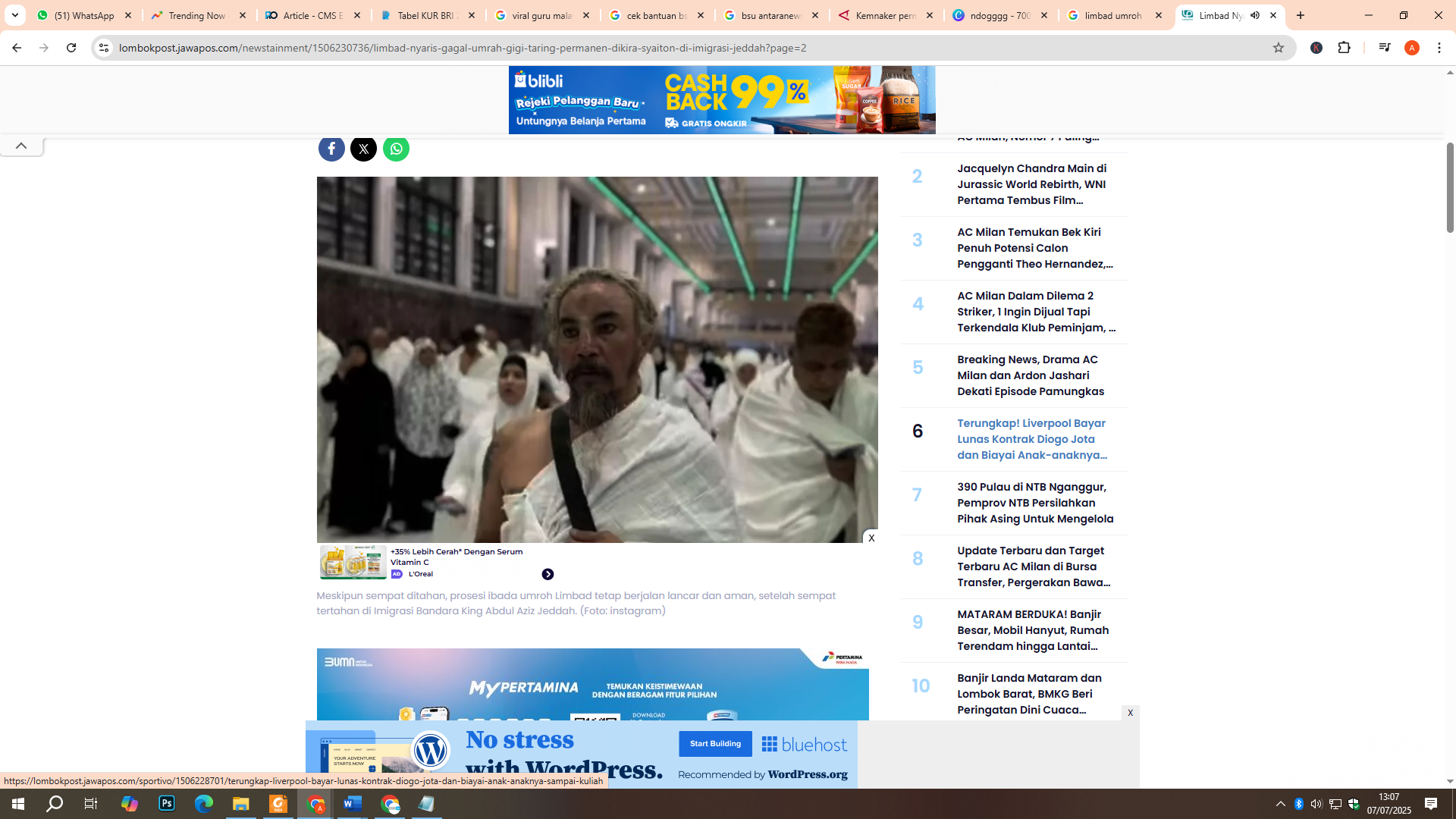 Limbad Umrah ditahan petugas imigrasi Jeddah