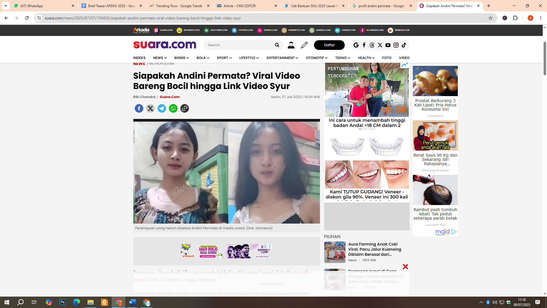 Sosok Andini Permata