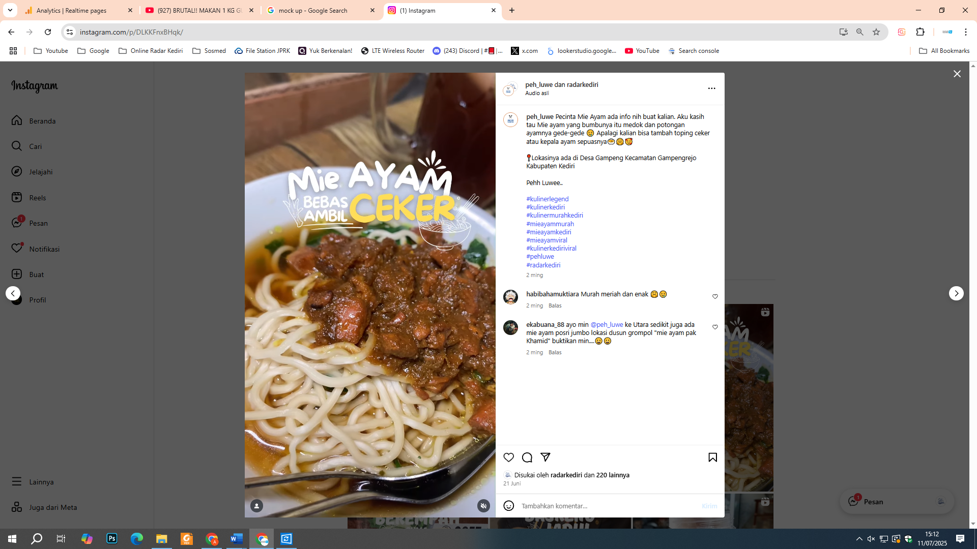 Mie Ayam Solo Pak Jumaris