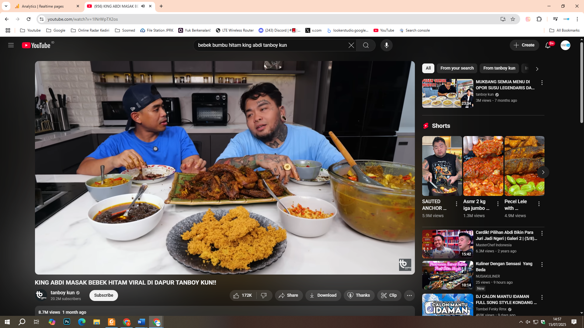 Resep bebek bumbu hitam ala King Abdi