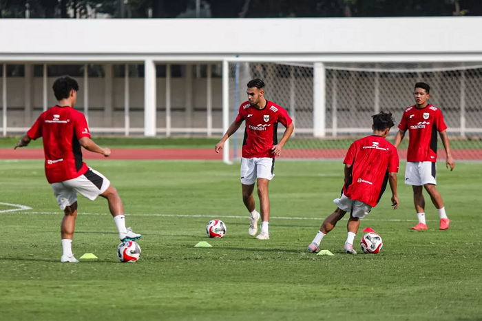 Gambar : Jens Raven menjadi satu-satunya pemain abroad dan diaspora yang bergabung dalam pemusatan latihan Timnas Indonesia U-23