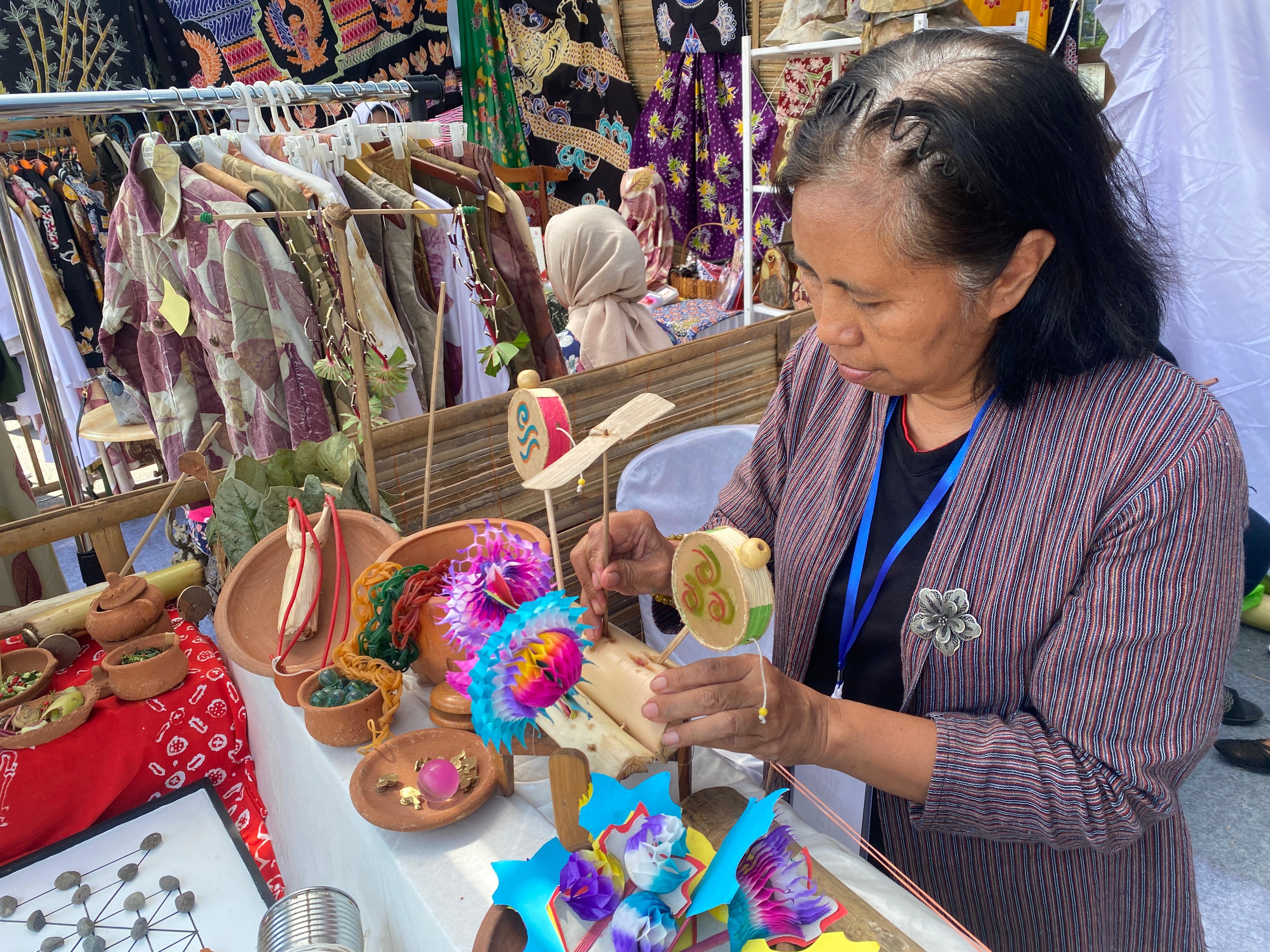 Semarak Kediri City Expo, Stan Pameran Permainan Tradisional Jadi Ajang Nostalgia Generasi X.