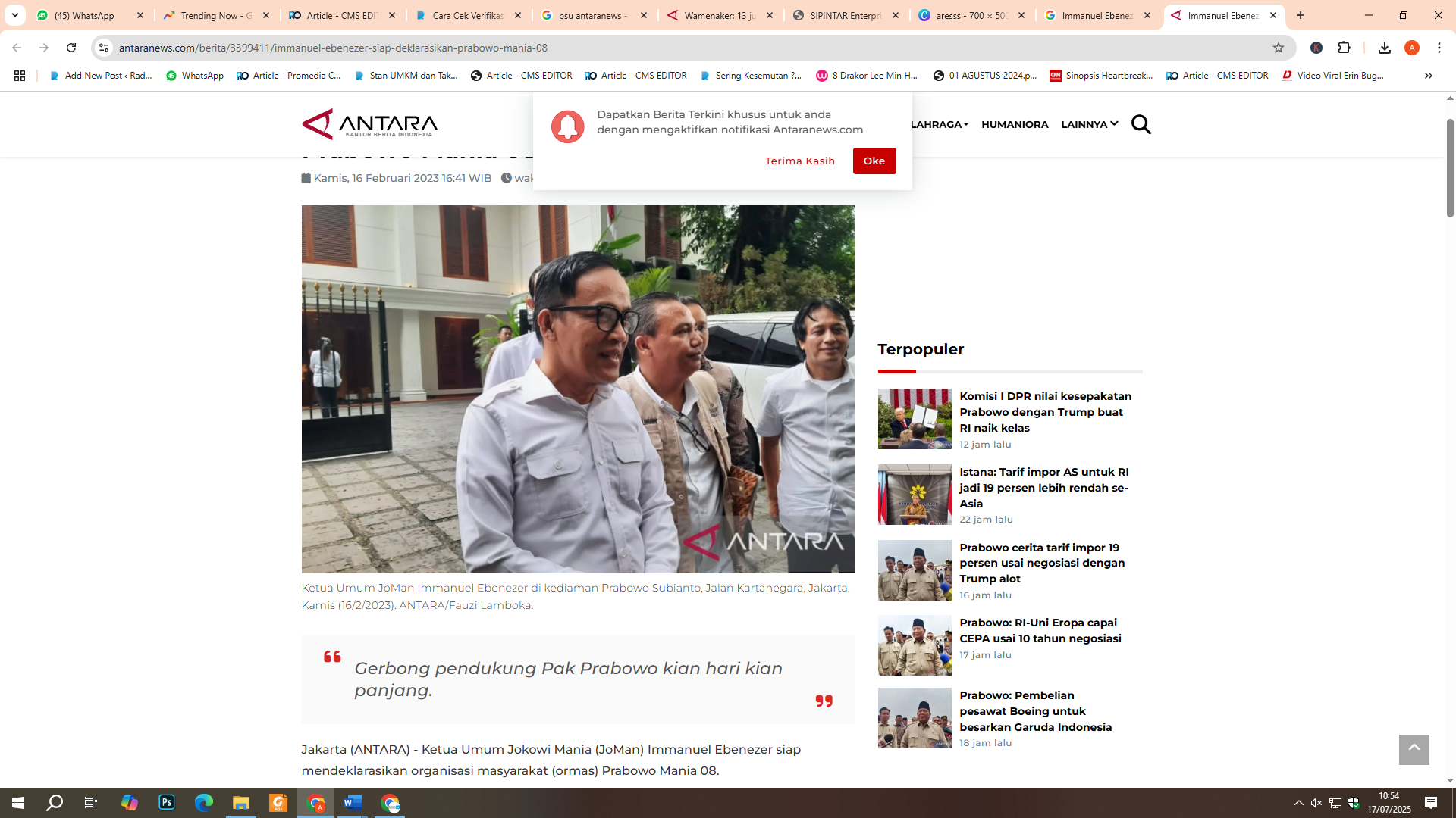 Wamenaker Immanuel Ebenezer