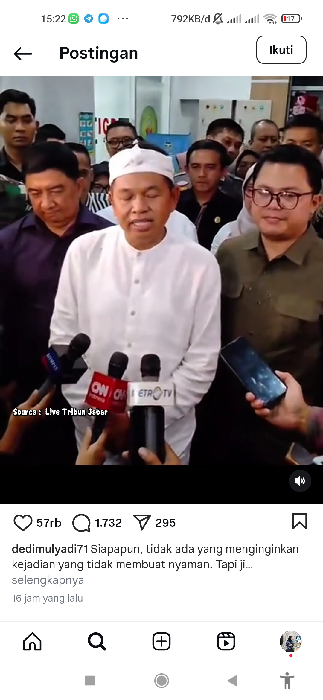 Gubernur Jawa Barat Dedi Mulyadi