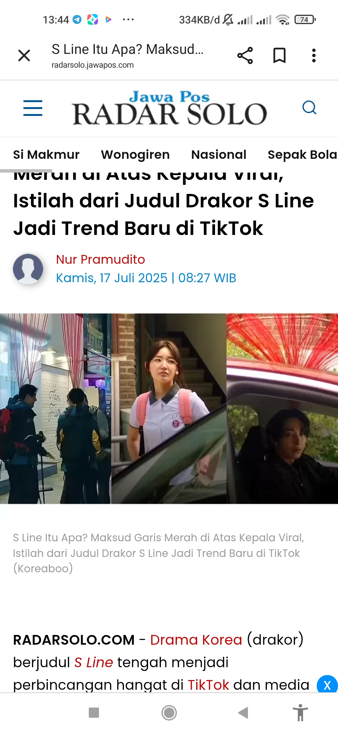 Tren S Line terinspirasi Drakor S Line