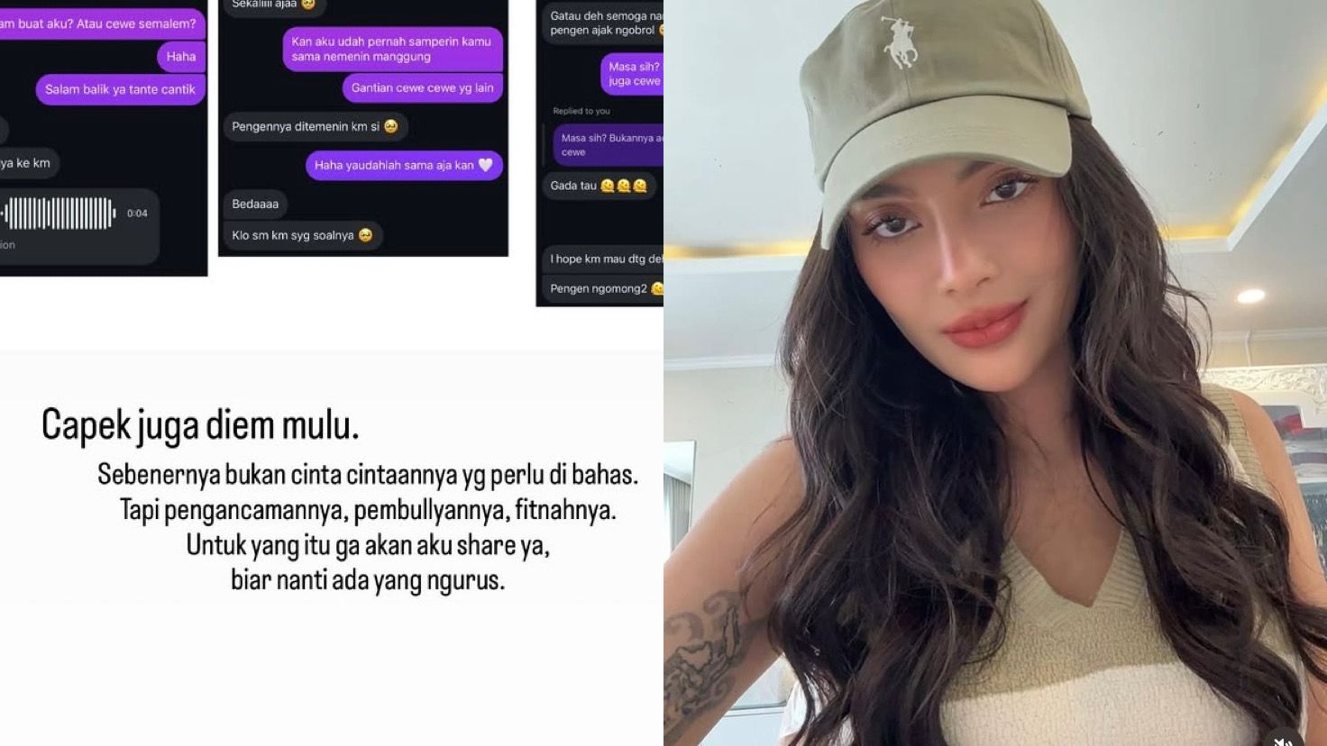 Aktris sekaligus model Erika Carlina akhirnya angkat bicara setelah mantan kekasihnya, DJ Panda, buka suara dan menyampaikan klarifikasi.