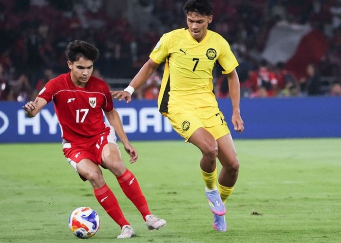Timnas 23 melawan Malaysia dengan skor 0-0.