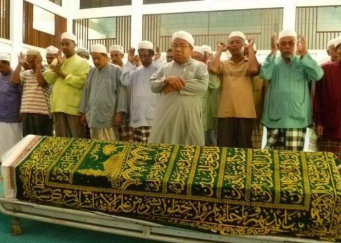 Ilustrasi salat jenazah.