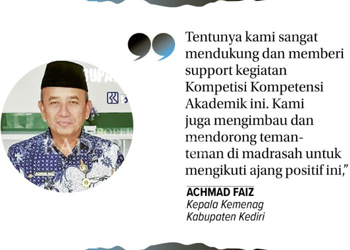Kepala Kemenag Kabupaten Kediri Achmad Faiz