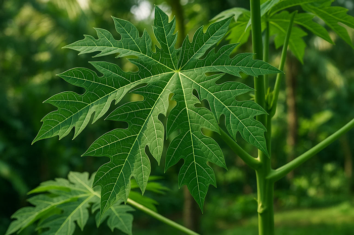 Gambar daun pepaya