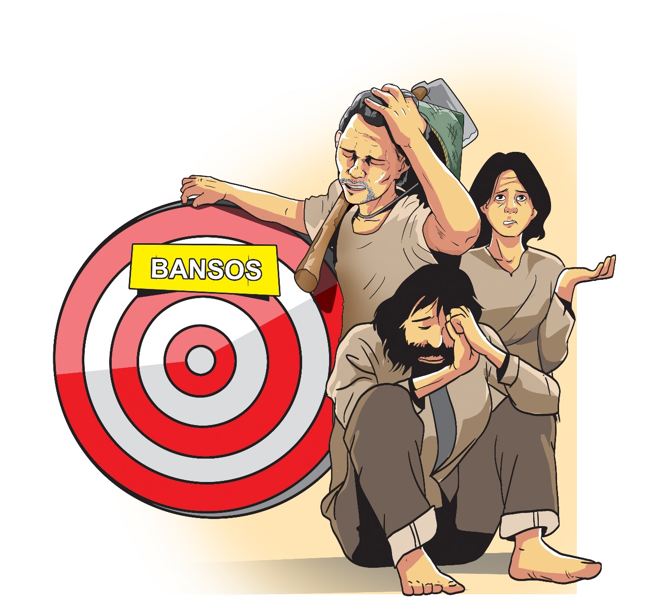 Ilustrasi persoalan bansos.