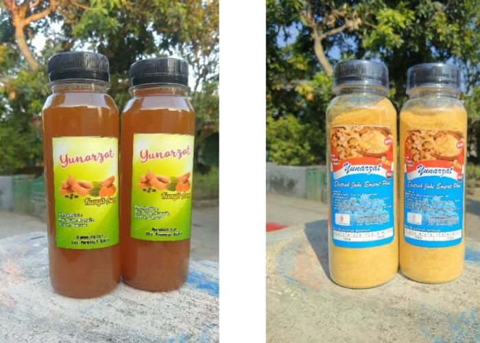 BERKHASIAT: Produk jamu buatan Lisa memiliki khasiat menjaga kebugaran tubuh.