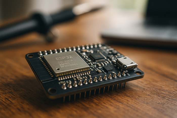 Gambar modul Esp32 Ilustrasi BY Sora.ai