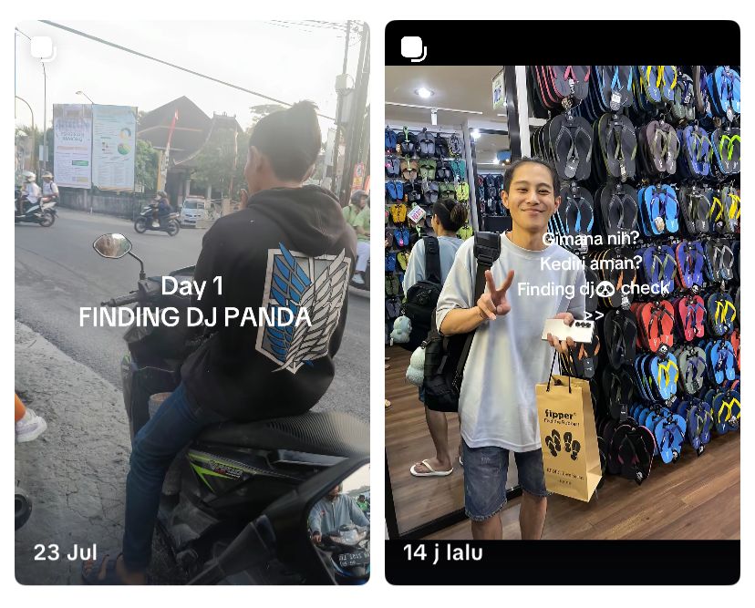 Tren unik tengah ramai di jagat TikTok, &ldquo;Finding DJ Panda.&rdquo;