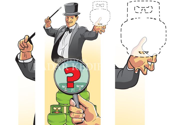 ILUSTRASI Elpiji 3 kilogram yang hilang dari pasar.