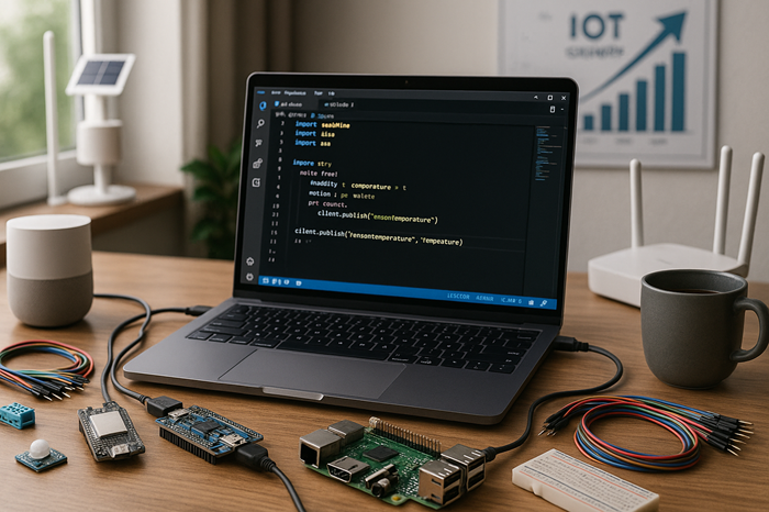 Gambar program iot yang sedang meningkat, Ilustrasi BY Sora.ai