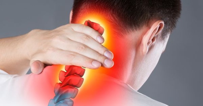 Terasa sakit pada bagian leher.