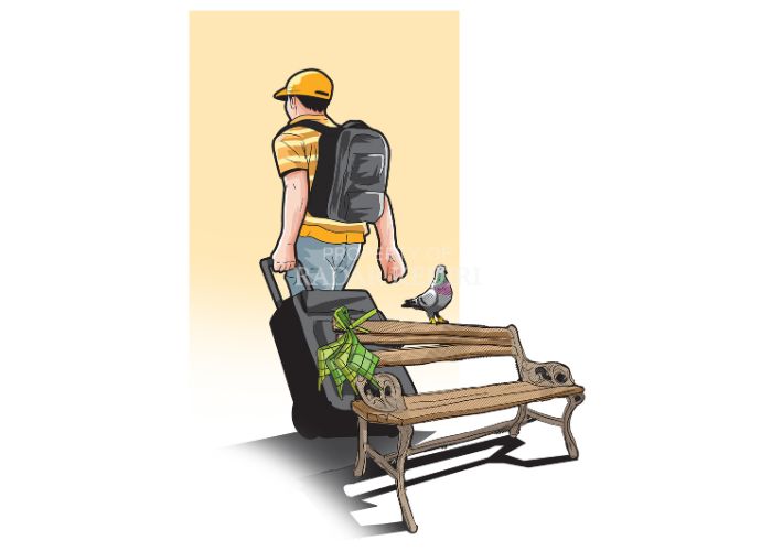Ilustrasi lebaran.