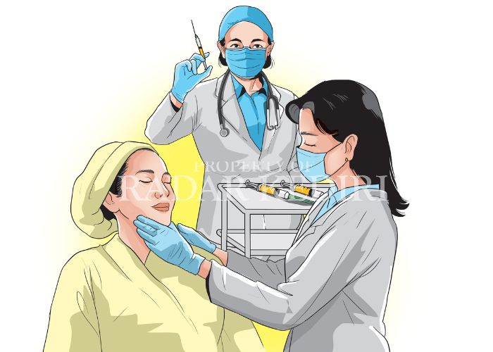 ILUSTRASI Perawatan kecantikan.