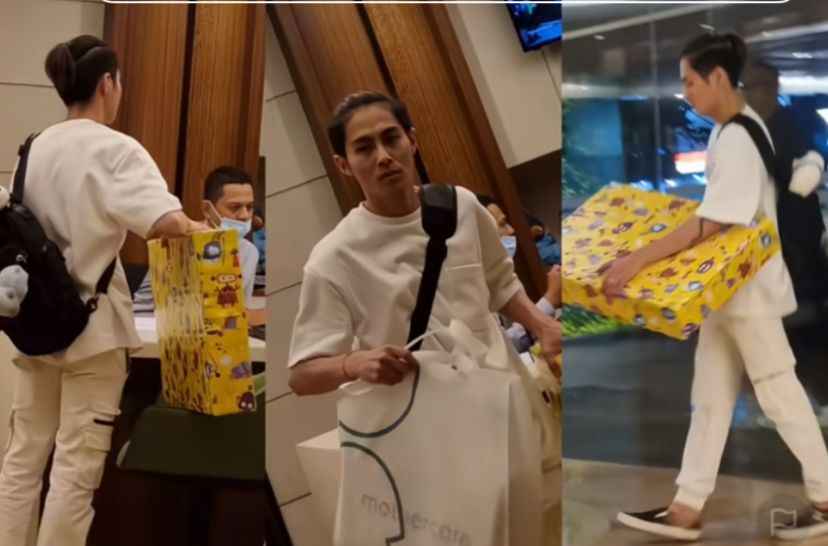 DJ Panda nekat datang ke RS Pondok Indah, Jakarta Selatan, untuk menjenguk Erika dan anaknya.