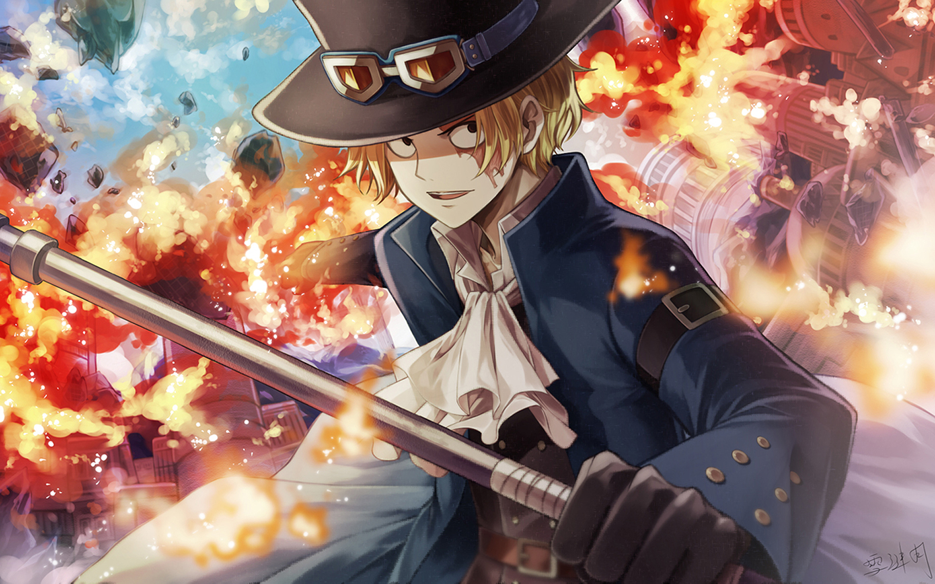 Sabo, salah satu pasukan revolusi dan kakak kedua Luffy.