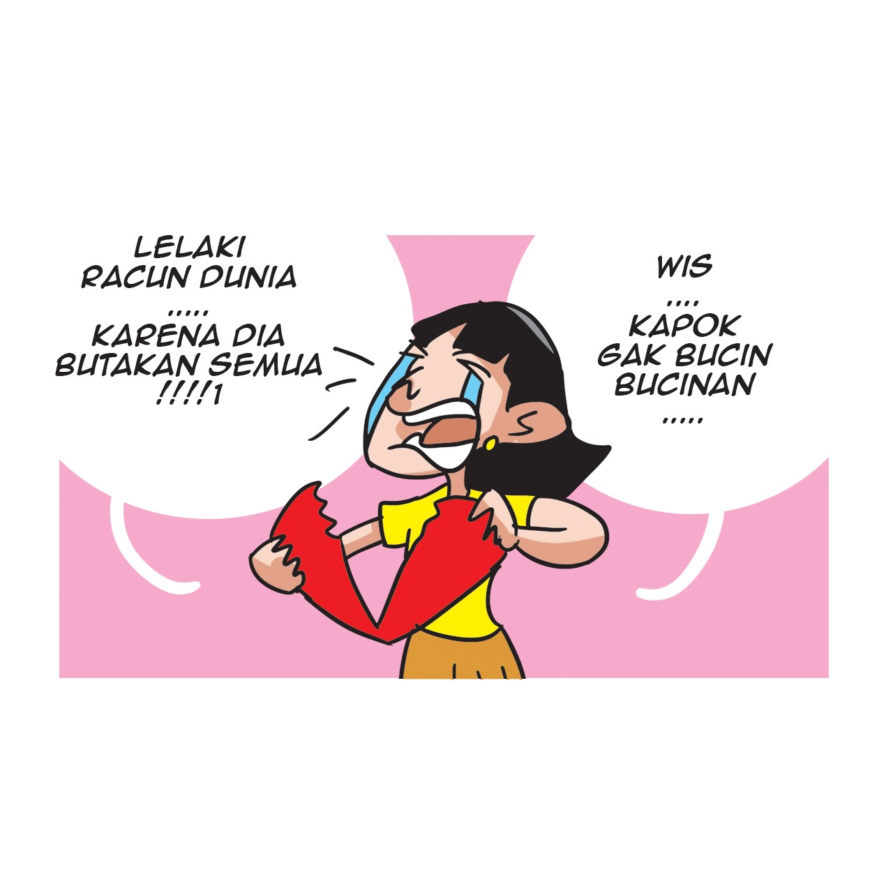 Ilustrasi orang patah hati