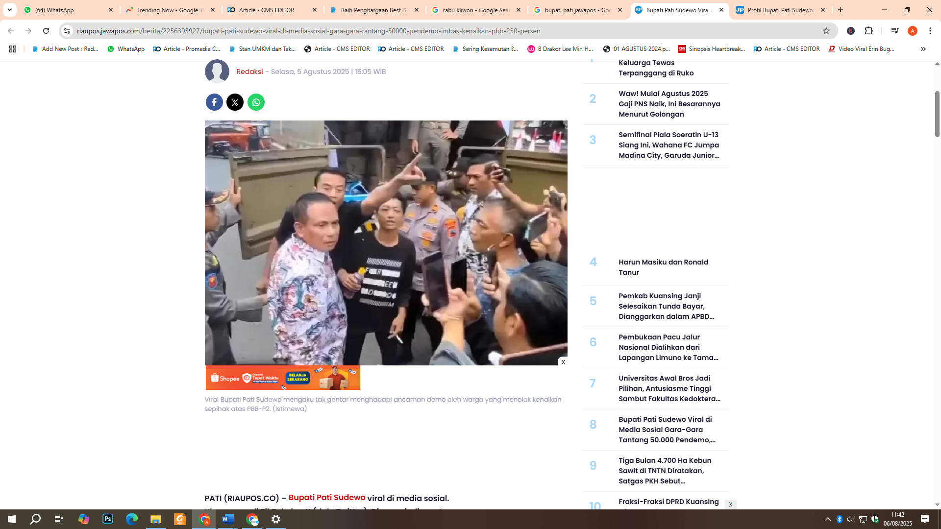 Tantang 50 Ribu Pendemo, Usai Naikkan Pajak Bumi dan Bangunan 250 Persen