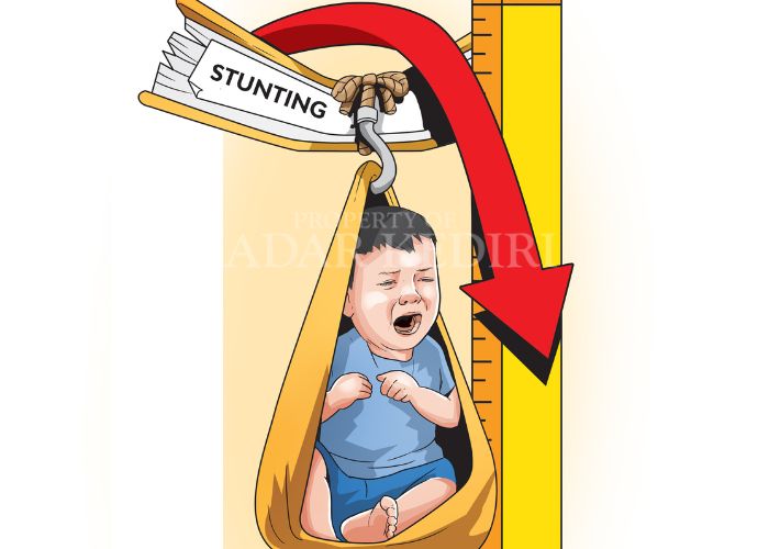 ILUSTRASI: Berat bayi yang stuck.