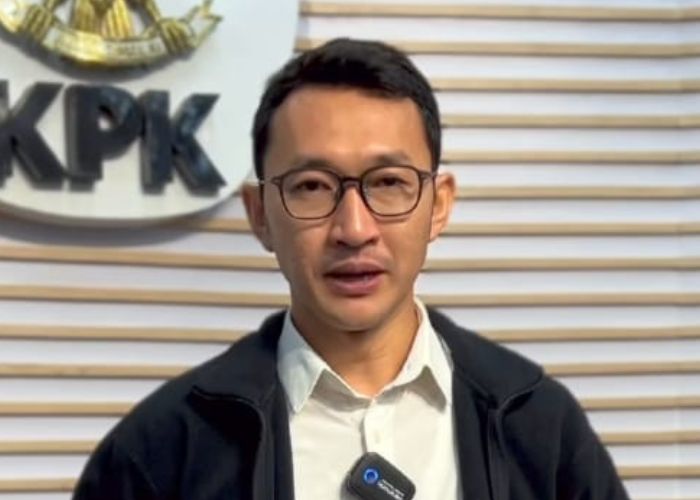 TEGAS: Jubir KPK Budi Prasetya beri keterangan perkara kuota haji.