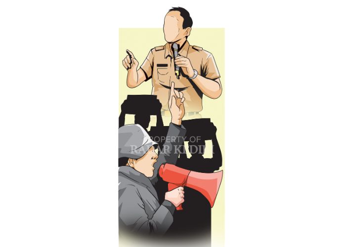 Ilustrasi demonstrasi.