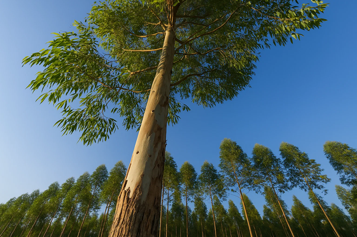 Gambar Pohon Eucaplitus ilustrasi BY Sora.ai