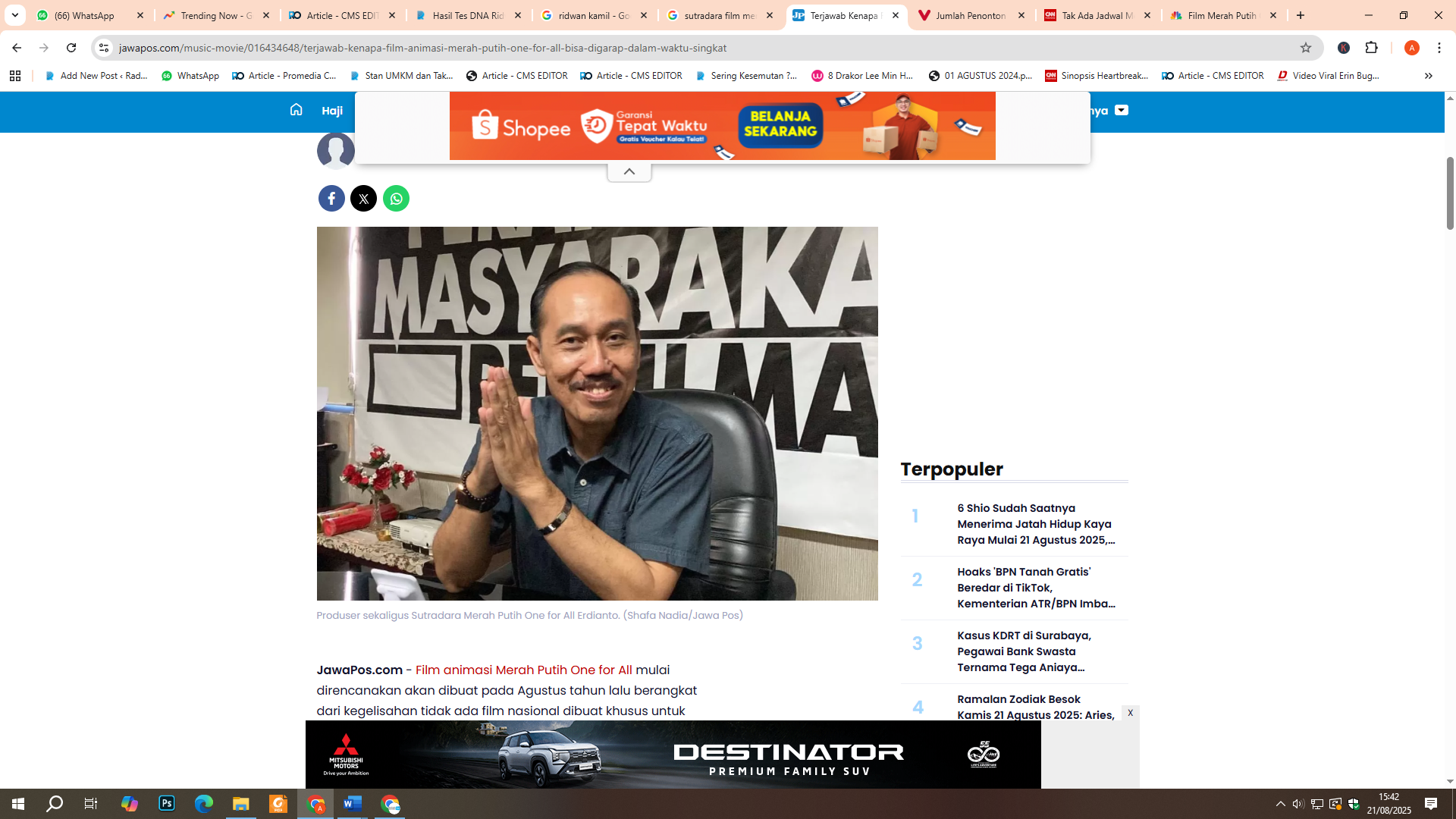 Sutradara film animasi Merah Putih One For All