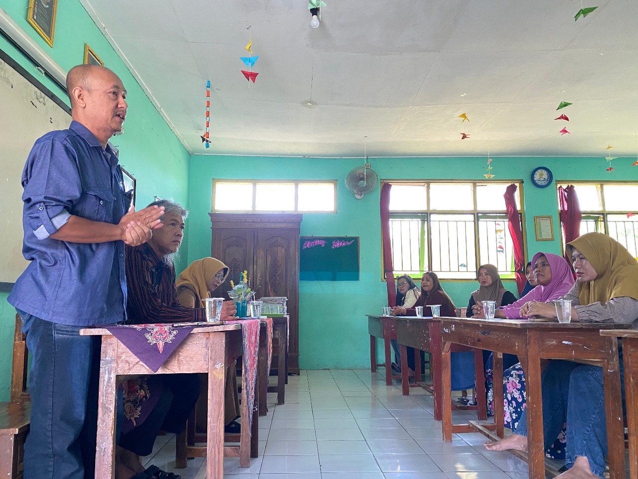 Suasana sosialisasi Try Out TKA di salah satu sekolah.