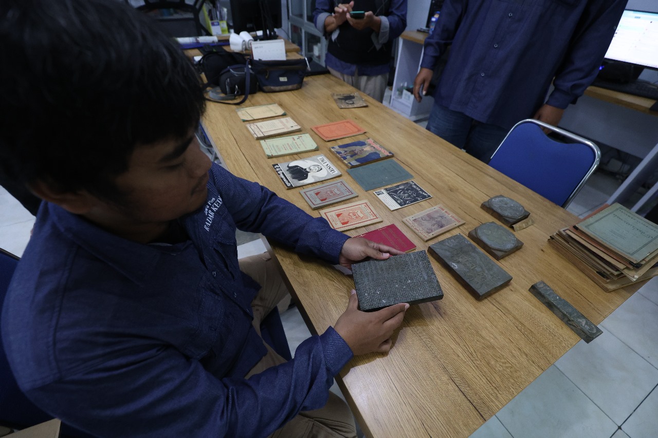 Plat yang biasa digunakan Tan Khoen Swie untuk mencetak buku juga akan dipamerkan di Museum Exhibition mulai Jumat (29/8) hingga Minggu (31/8) nanti.