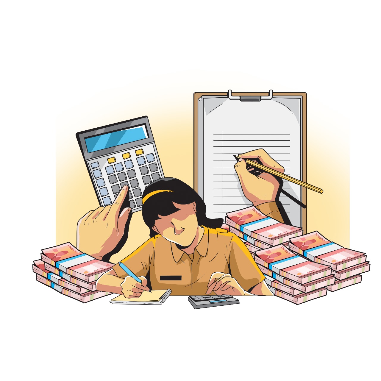 Ilustrasi penyerapan aggaran