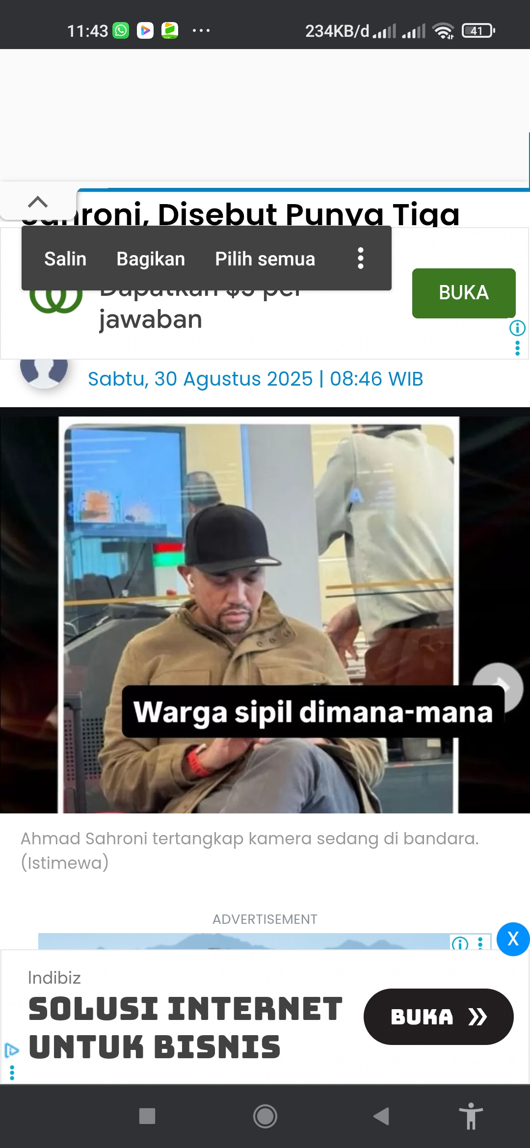 Ahmad Sahroni disebut miliki 3 wanita simpanan