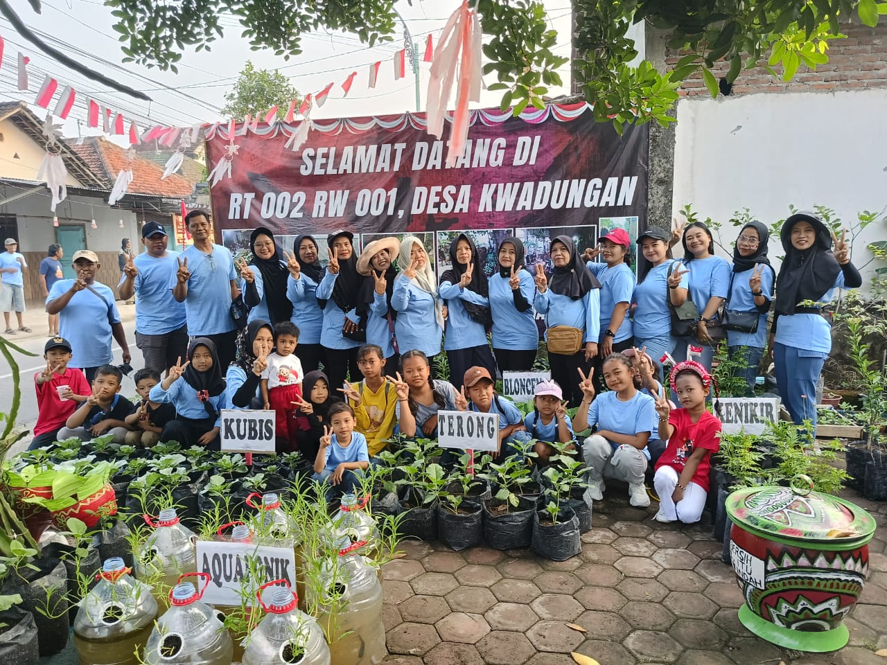 Desa Kwadungan Ngasem Kabupaten Kediri Usung Isu Lingkungan RT Berseri di HUT ke-80 RI