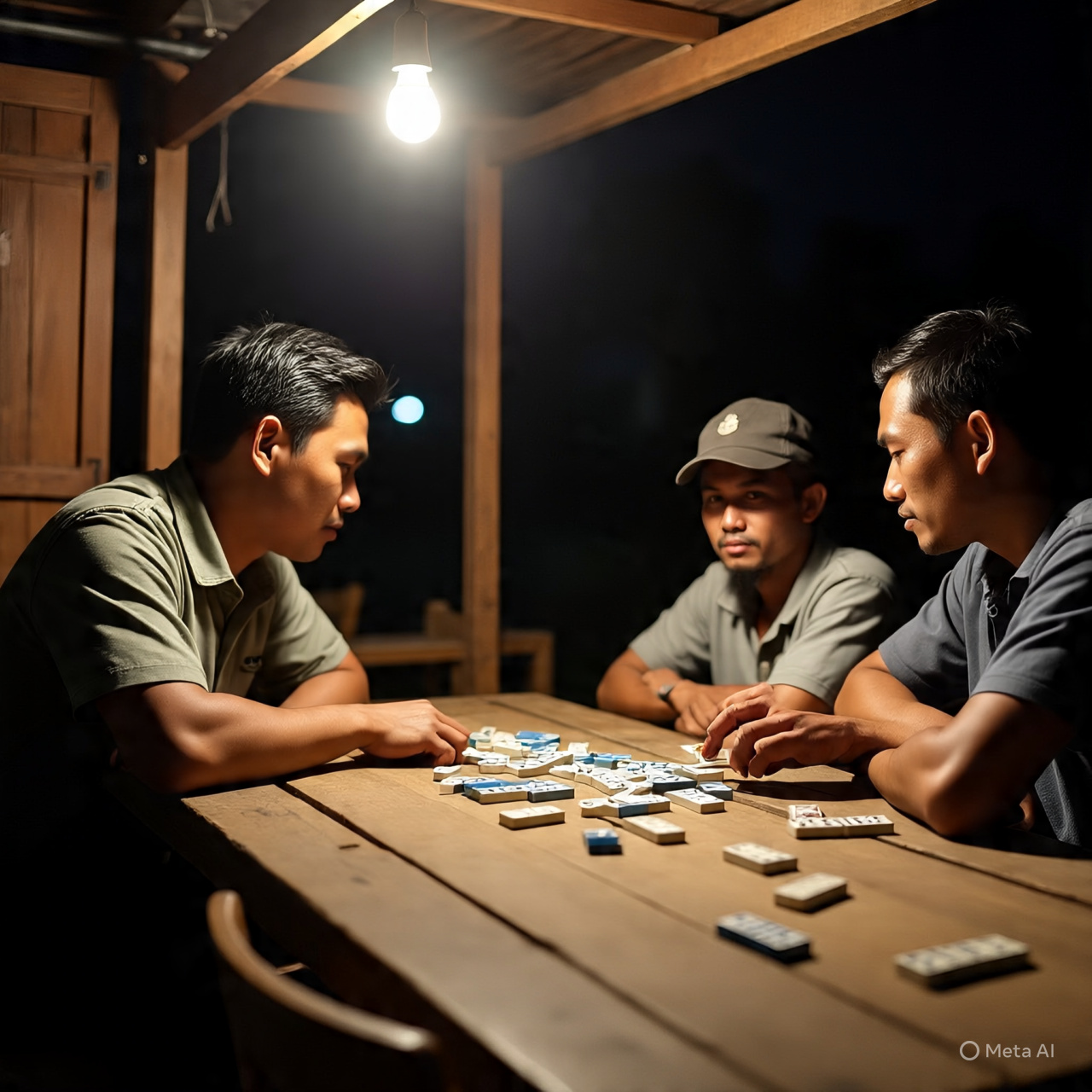 Ilustrasi Main Domino