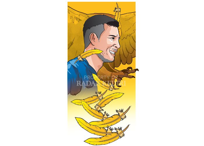Ilustrasi sepak bola Indonesia.