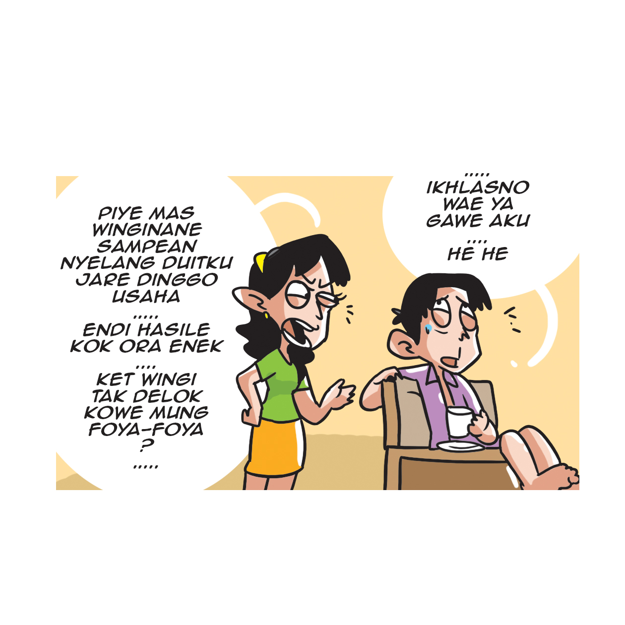 Bojone Ora Gelem Ragat, Yu Minthul Njaluk Pegat