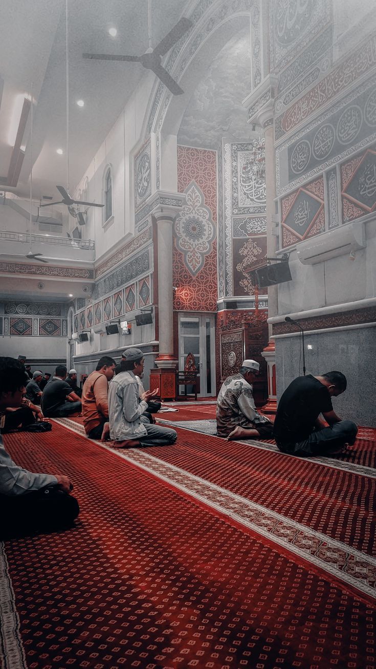 Ilustrasi orang salat.