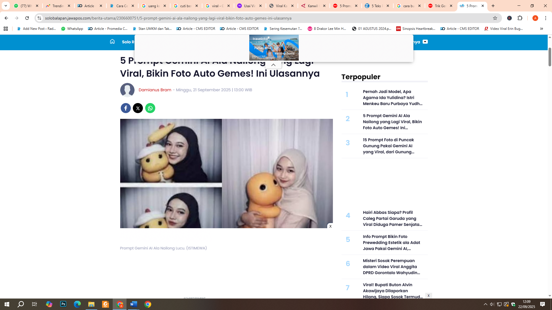 Foto Gemini AI ala nailog