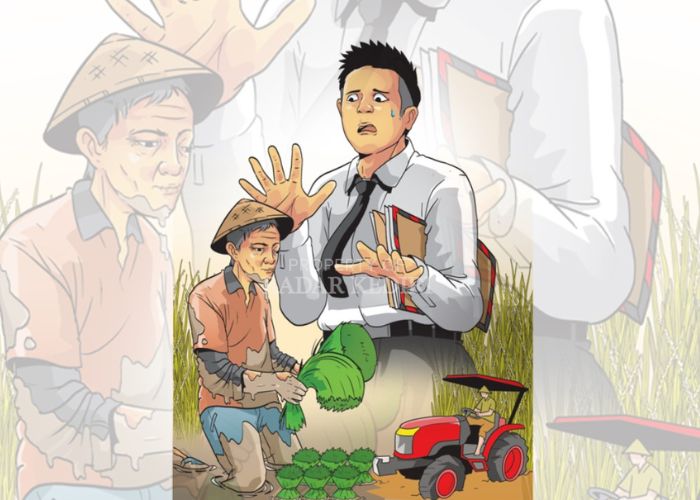 Ilustrasi tantangan di Hari Tani.