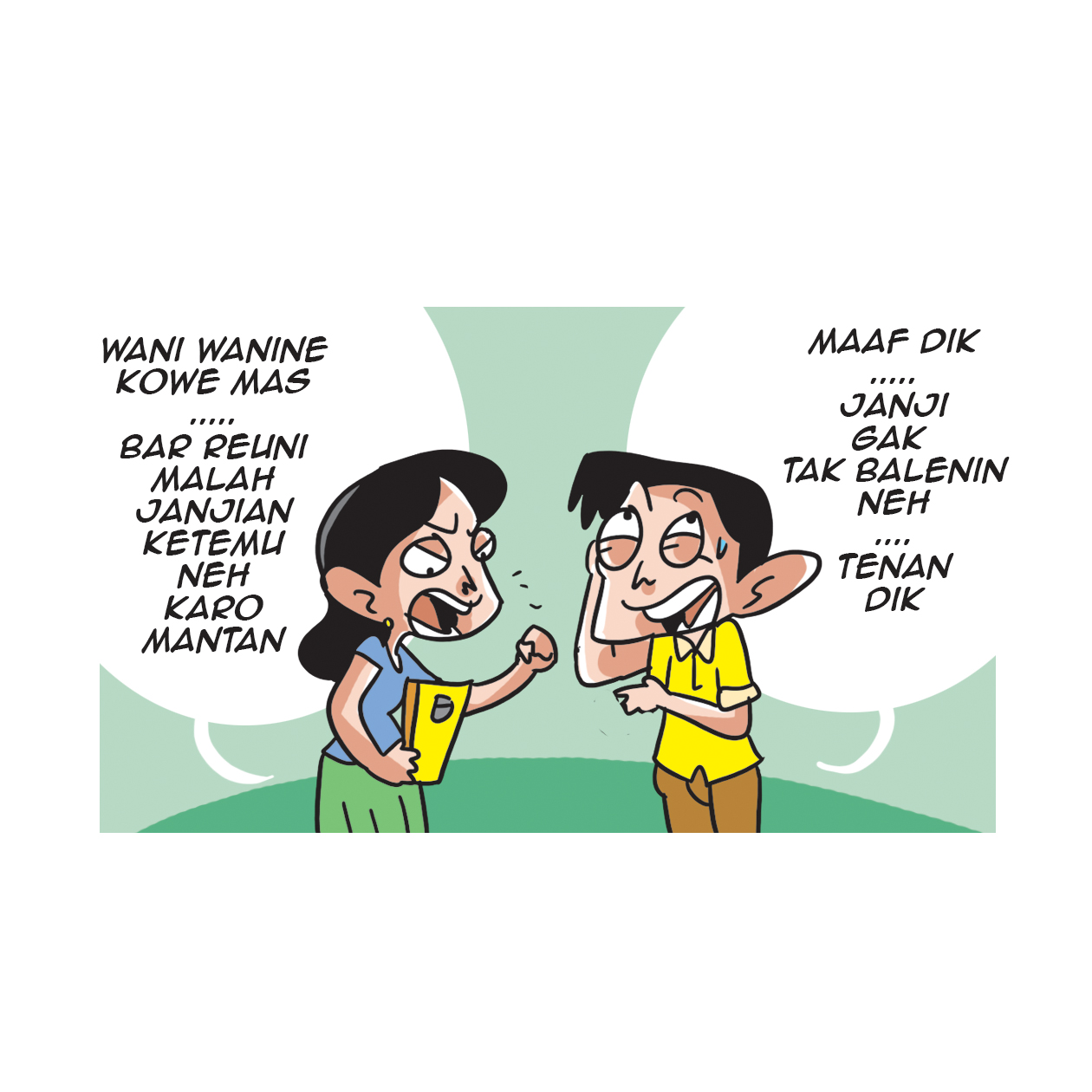 Reuni Karo Mantan, Bojone Njaluk Pegatan