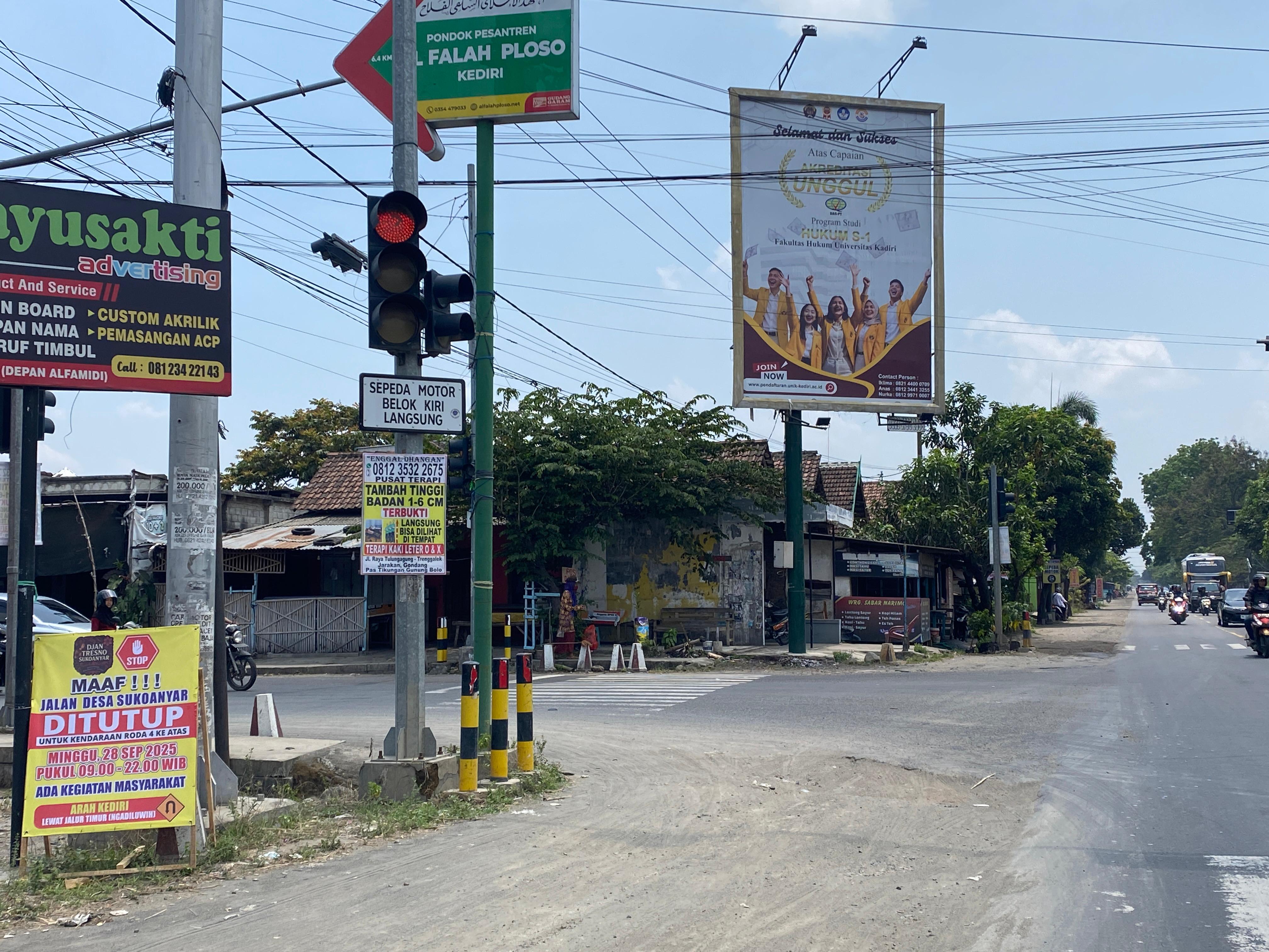 PERKETAT PENGAWASAN: Lokasi yang dilewati karnaval Mojo.