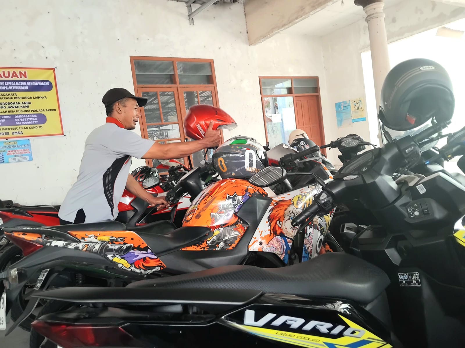Persewaan lahan parkir, salah satu usaha Bumdes Bogo Maju Sejahtera (Diana Yunita Sari)