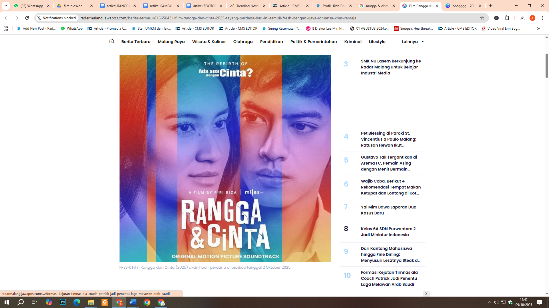 Film Rangga & Cinta 2025