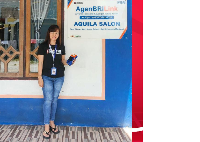 Ditengah Keterbatasan, Perempuan Ini Hadirkan Layanan Keuangan AgenBRILink di Kepulauan Mentawai v2
