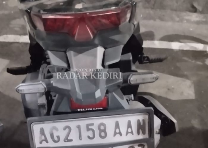 HILANG: Motor Honda Vario yang hilang di Kelurahan Mrican, Kecamatan Mojoroto, Kota Kediri.